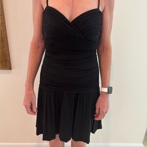 Elegant Black Spaghetti Strap Dress